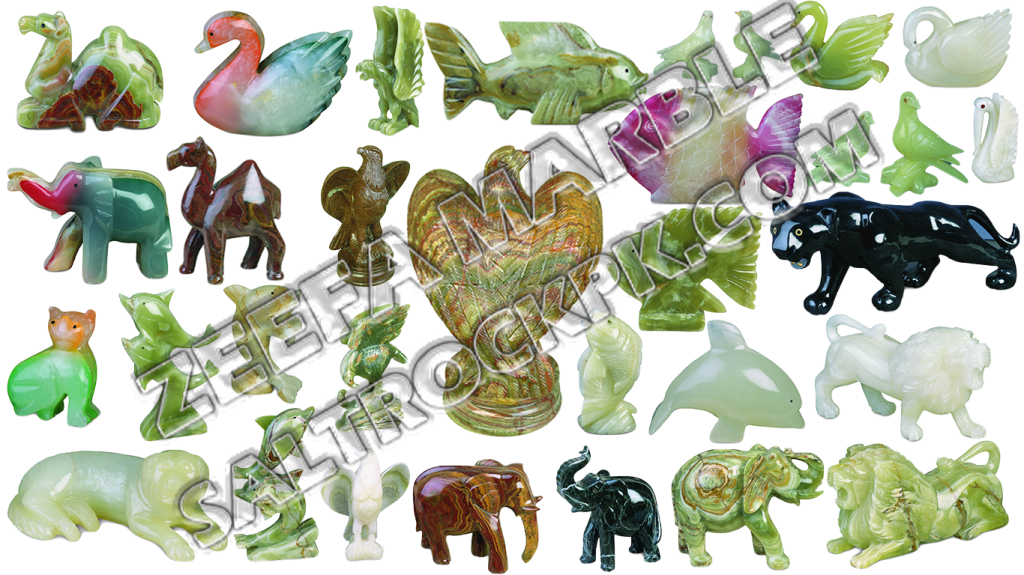 ONYX MARBLE DECORATIVES ANIMAL SHAPE